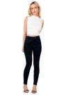 Calça jeans escura cintura alta chapa barriga lunender 20378