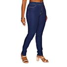 Calça Jeans Escura Feminina Skinny Vizzy 502086