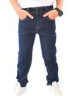 Calça Jeans Escuro Infantil Masculino de Menino Kids Com Regulagem Interna