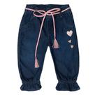 Calça jeans fem. 1/3 jogger termocolante