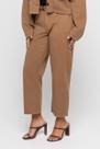 Calça Jeans Fem Reta Marrom Doct