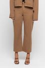 Calça Jeans Fem Reta Marrom Doct