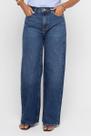 Calça Jeans Fem Wide Cristina Escura