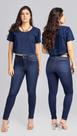 Calça jeans feminina azul escura tamanho 42