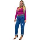 Calça Jeans Feminina Baggy tarifa zero