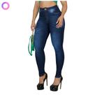 Calça Jeans Feminina Cintura Alta Com Lycra Flare Capri Ciga Calça Jeans Feminina Cintura Alta Com Lycra Flare Capri Ciga