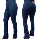 Calça jeans feminina cintura alta flare plus size Calça jeans feminina cintura alta flare plus size