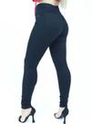 Calça Jeans Feminina Cintura Alta Lycra Elastano Levanta Empina Bumbum não Desbota
