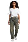 Calça Jeans Feminina Cintura Alta Tamanho:34Cor:Jeans FerrugemGênero:Feminino