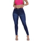 Calça Jeans Feminina com Detalhes Dark Blue Comfort
