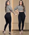 Calça Jeans Feminina com Lycra Modelagem Colada ao Corpo Levanta Bumbum