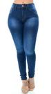 Calça Jeans Feminina Cós Cintura Alta Com Lycra Na Moda Top Qualidade Prime