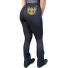 Calça Jeans Feminina Flare Bordada Cruz - Estribo Original