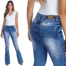 Calça Jeans Feminina Flare HNO Azul Sky