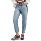 Calça Jeans Feminina Hering Reta Cropped Azul Médio - H9KH