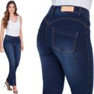Calça Jeans Feminina HNO Petit Flare Azul Premium Calça Jeans Feminina HNO Petit Flare Azul Premium