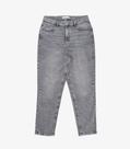 Calça Jeans Feminina Mom Rovitex Cinza