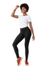 Calça jeans feminina preta fit for me veste 3 tamanhos lunender 0024j