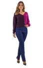 Calça Jeans Feminina Reta Cintura Alta
