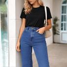 Calça Jeans Feminina Reta Média Lez A Lez