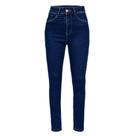 Calça Jeans Feminina Sawary Plush Up Azul Escuro