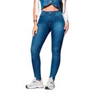 Calça Jeans Feminina Skinny Biotipo Cintura Media Original Azul Escuro Premium