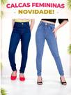 Calça Jeans Feminina Skinny Cintura Alta Ajuste Perfeito Confortável