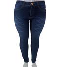 Calça Jeans Feminina Skinny Cintura Alta Modela Bumbum