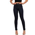 Calça Jeans Feminina Skinny Premium Jeans Escuro Modelo Confort
