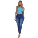Calça Jeans Feminina Skinny Tecido Algodão Premium Tendência Casual