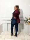 Calça jeans feminina slim com cinta modeladora e Lycra. Tamanho 44. Calça jeans feminina slim com cinta modeladora e Lycra. Tamanho 44.