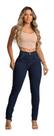 Calça Jeans Feminina Tradicional Com Elastano Cintura Alta
