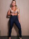 Calça jeans feminino classico amaciada 2 cos 2 botao cintura alta