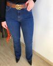 Calça Jeans Flare Cintura Alta Com Elastano