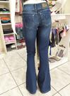 Calça Jeans Flare com Amarração
