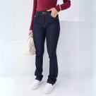Calça Jeans Flare Com Elástico Personalizado Feminina Revanche Rahovec Azul