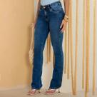 Calça Jeans Flare Cos Personalizado Feminina Revanche Fetes