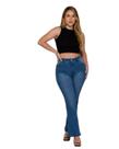 Calça Jeans Flare Petit Feminina Shyros Azul Claro com Elastano