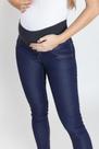 Calça Jeans Gestante Cigarrete Grávida Faixa na Barriga