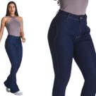 Calça Jeans HNO Flare Classic com Elastano Azul Escuro Calça Jeans HNO Flare Classic com Elastano Azul Escuro
