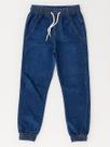 Calça Jeans Infantil Juvenil Jogger Punho Elástico Cores