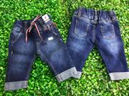 Calça Jeans Infantil Masculino Com Cordão Baby