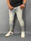 Calça Jeans Jay Jones Super Skinny Com Botão Clara