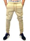 Calça jeans jogger preta masculina slim jeans rasgado destroyed