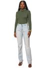 Calça Jeans Lado Avesso Reta Delave Azul