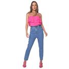 Calça Jeans Lança Perfume Mom Super High Azul