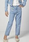 Calça Jeans Luluzinha com Corações e Pérolas Calça Jeans Luluzinha com Corações e Pérolas