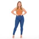 Calça jeans marmorizado na moda classica com levanta bumbum Calça jeans marmorizado na moda classica com levanta bumbum