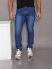Calça jeans masculina amaciada puida slim