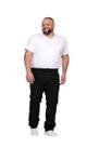 Calça Jeans Masculina Básica Reta Preta Plus Size Shyro's